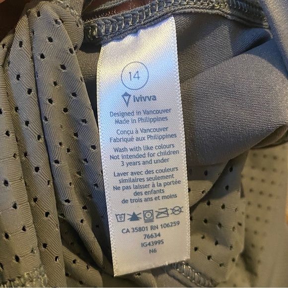 IVIVVA by Lululemon Girls Twice the Fun Reversible Hooded Zip Jacket Size 14 - Picture 9 of 10